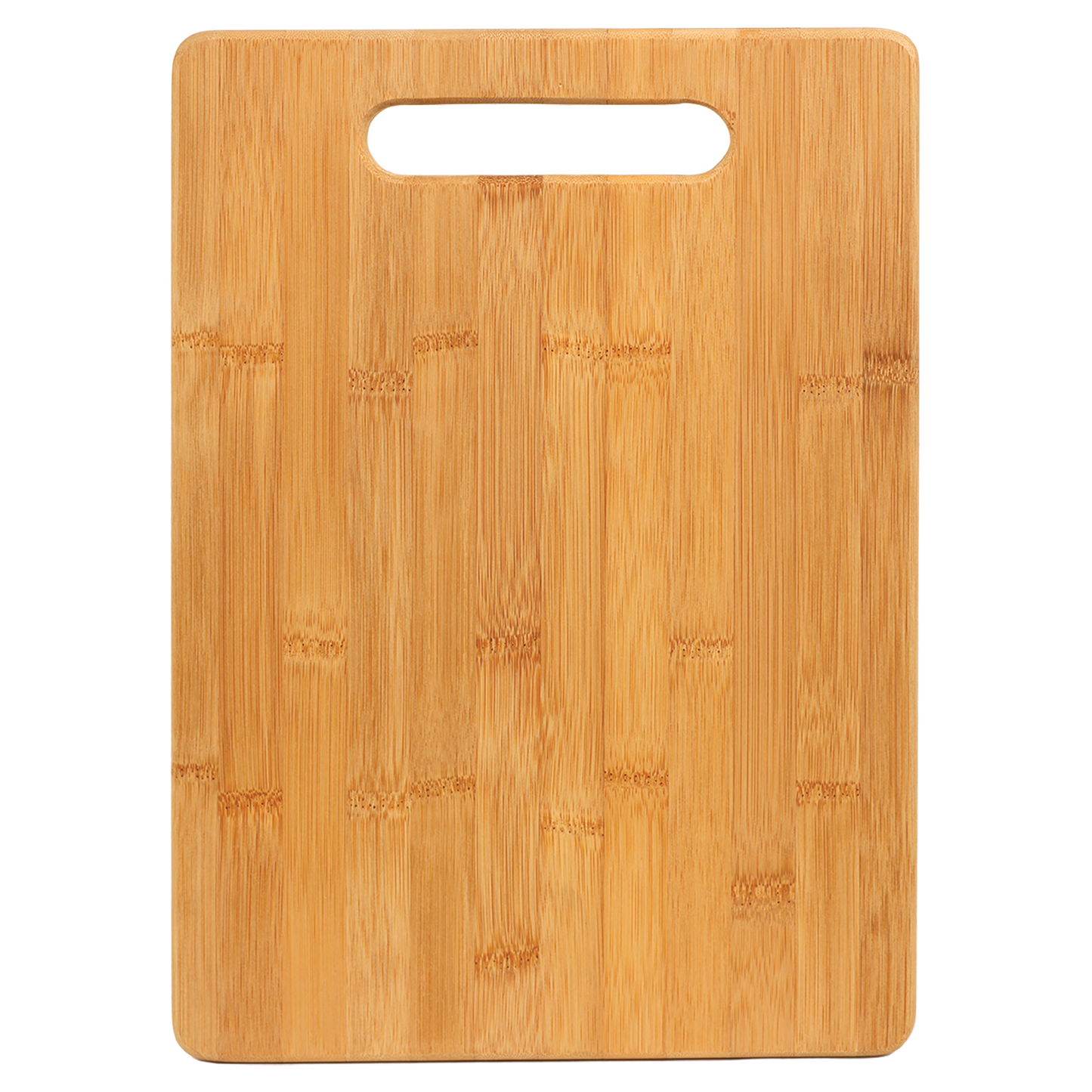 Custom Engraved 13 3/4" x 9 3/4" Bamboo Rectangle Cutting Board