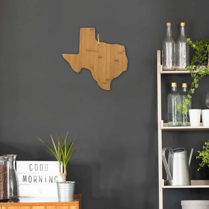 (NEW) Texas Bamboo Cutting Board 14" x 13 3/8" x 5/8"