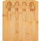 13" X 9 7/16" Bamboo Cheese Board with Cheese Knives