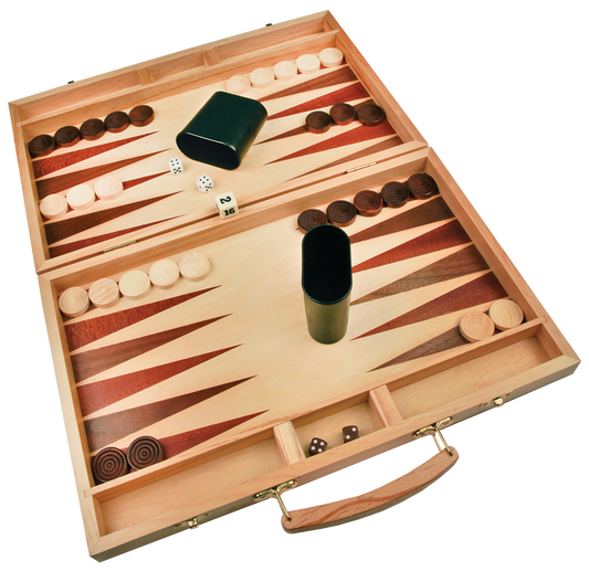 Custom Engraved 15" x 9 1/2" Backgammon Game. Contact Us for Availability!