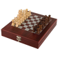 Custom Engraved Rosewood Finish Chess Set