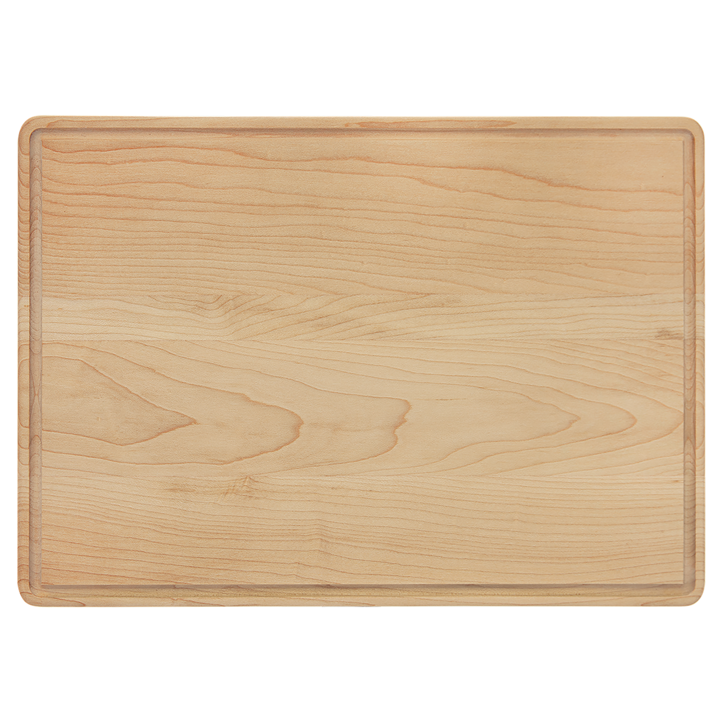 13 3/4" x 9 3/4" Maple Cutting Board with Drip Ring
