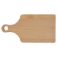 13 1/2" x 7" Maple Cutting Board Paddle Shape with Drip Ring