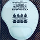 Custom Engraved 9" x 10 1/4" Teal Leatherette Mouse Pad