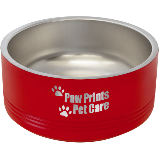 Polar Camel 32oz. Red Pet Bowl