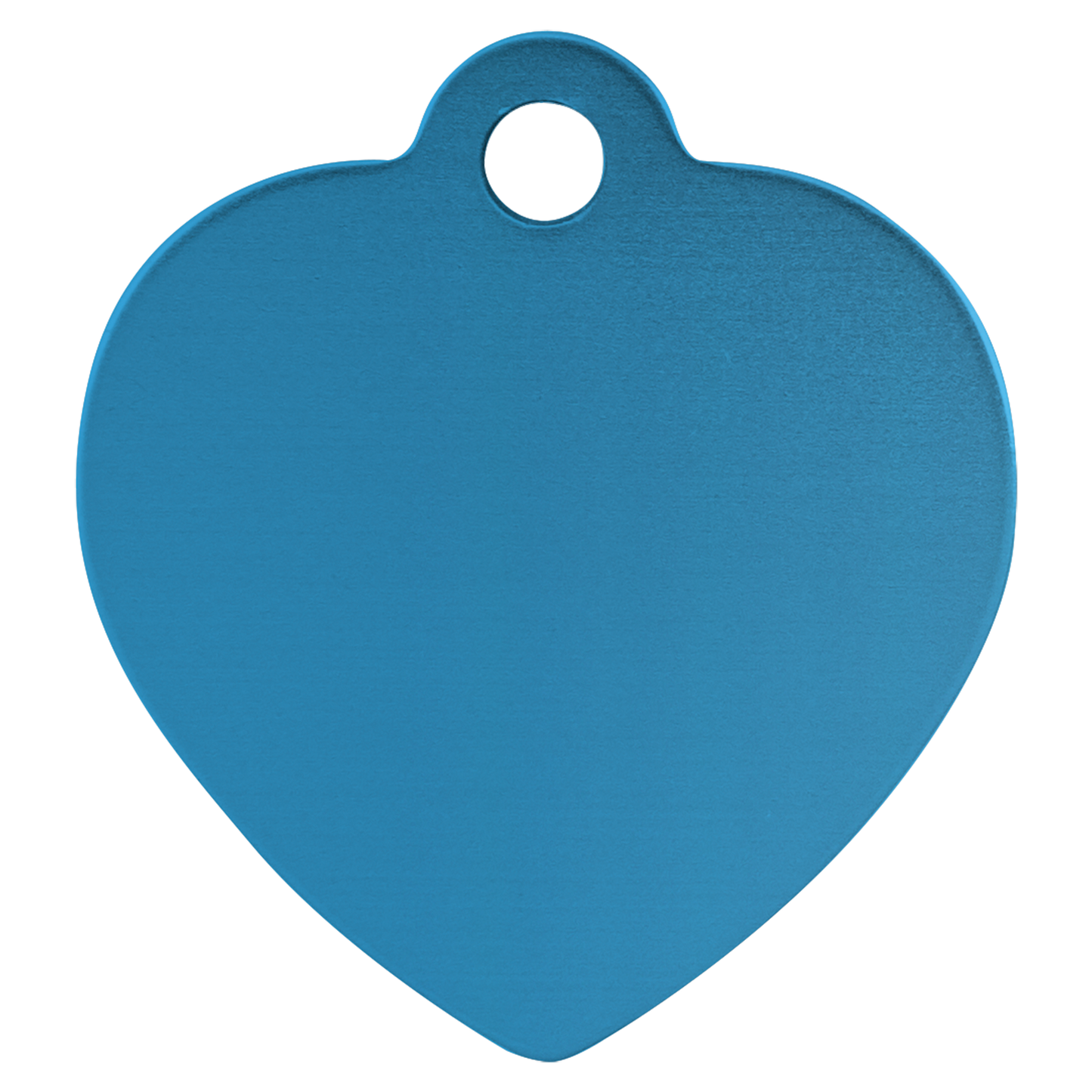 B.O.G.O. LARGE 1 1/4" x 1 1/4" Blue Anodized Aluminum Heart Pet Tag