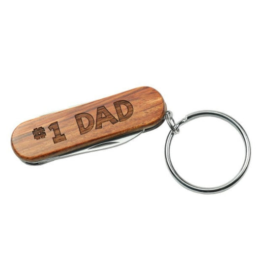 Personalized Rosewood Multi-Tool Keychain