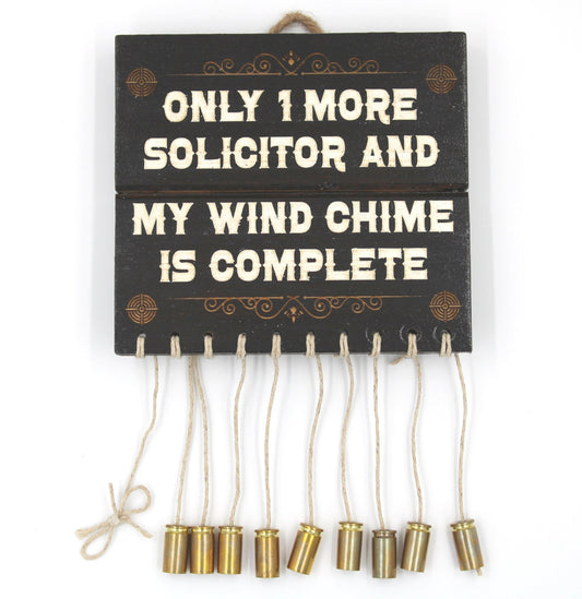 5 1/2" X 5" ENGRAVED NO SOLICITOR SMALL SIGN